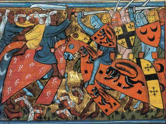 Antiochijos mūšis (1098 m.). Iš 1337 m. rankraščio.